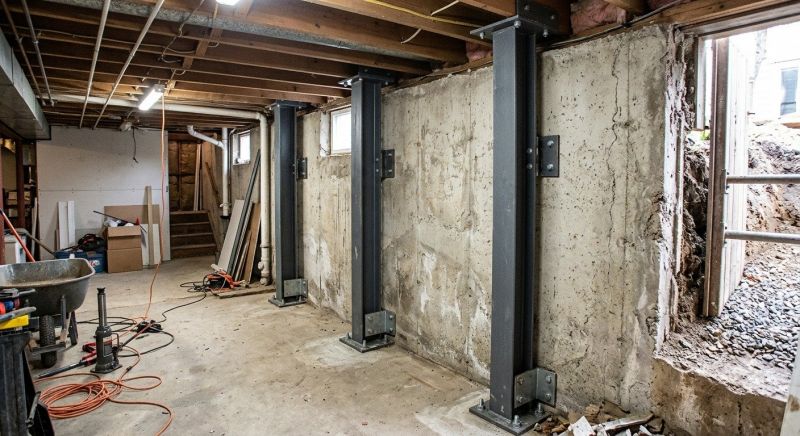 Basement Stabilization in Old Saybrook, CT
