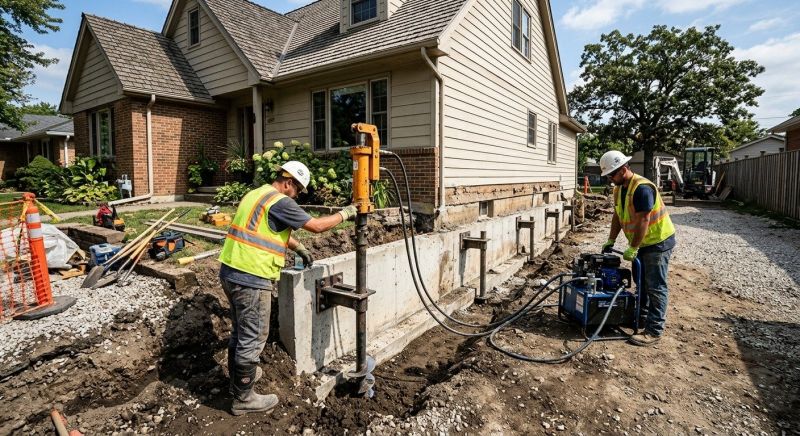 Basement Stabilization in Old Saybrook, CT