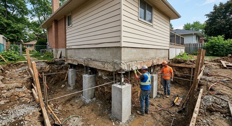 Basement Underpinning in Old Saybrook, CT