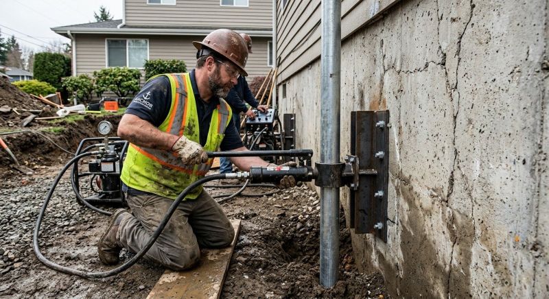 Concrete Foundation Leveling in New London, CT
