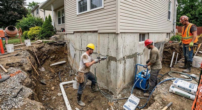 Concrete Foundation Repair in Branford, CT