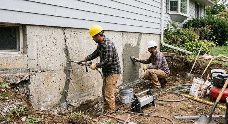 Concrete Foundation Repair in Cutchogue, NY