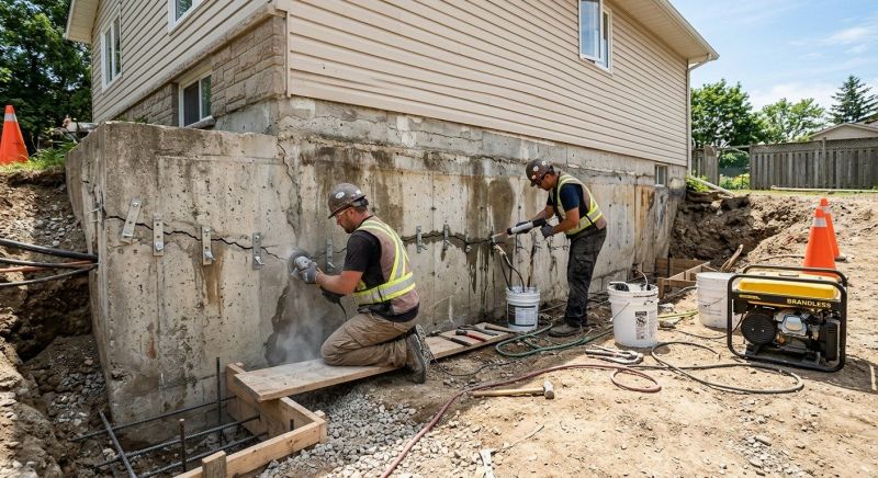 Concrete Foundation Repair in Westbrook, CT