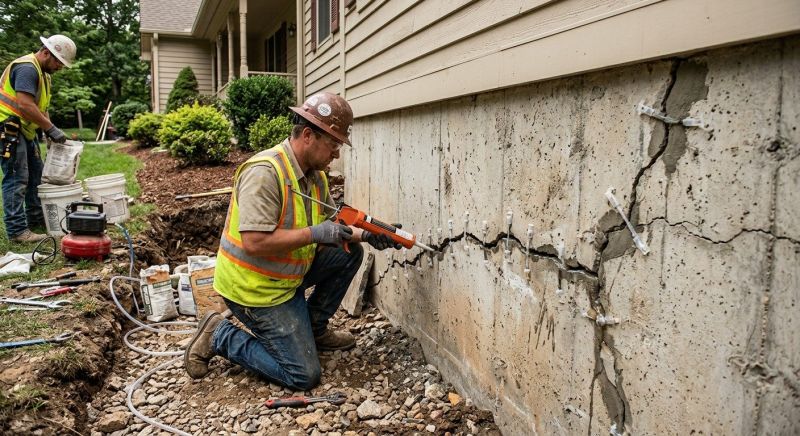 Cracked Foundation Repair in Essex, CT