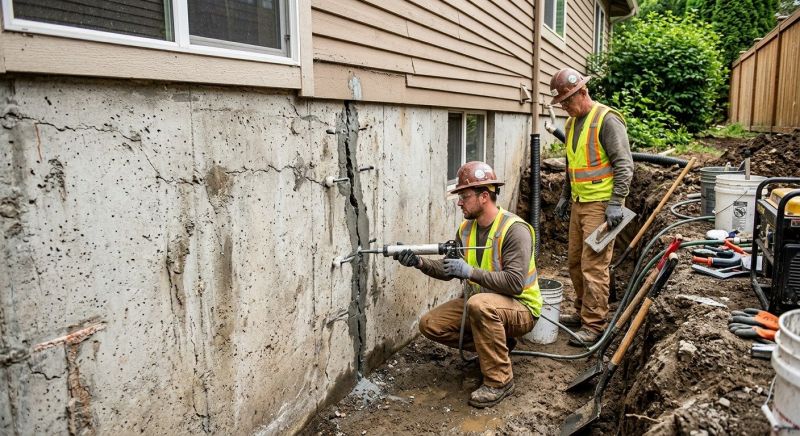 Cracked Foundation Repair in Orient, NY