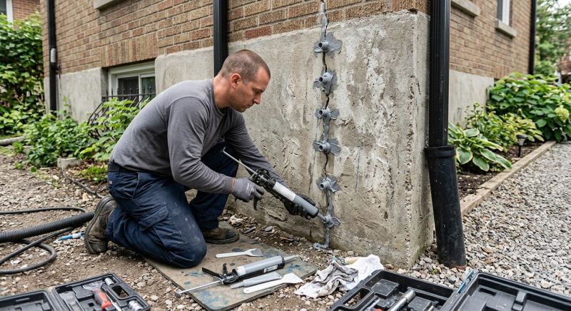 Foundation Crack Repair in Salem, CT