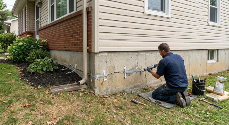 Foundation Crack Sealing in Old Saybrook, CT