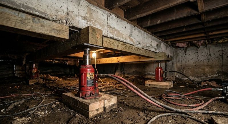 Foundation Jacking in Colchester, CT