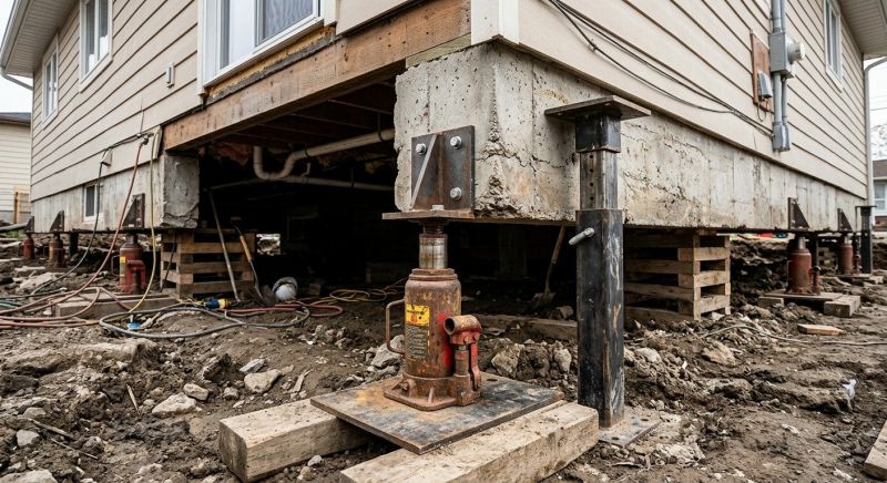 Foundation Jacking in Groton, CT