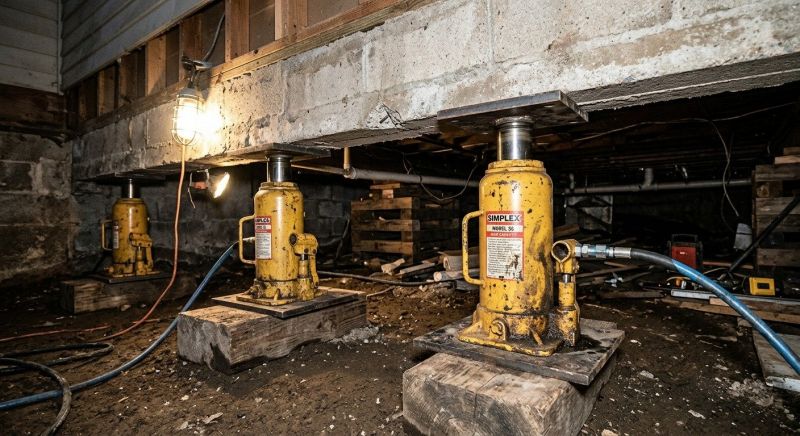 Foundation Jacking in Higganum, CT