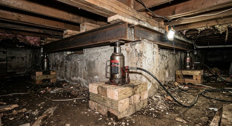 Foundation Jacking in Old Saybrook, CT