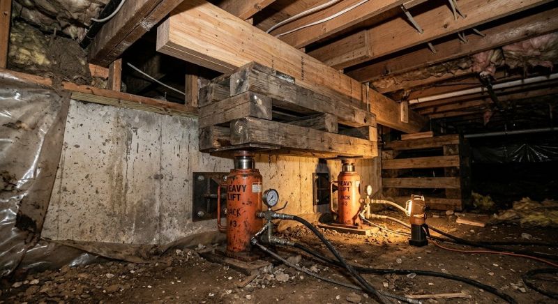 Foundation Jacking in Mystic, CT