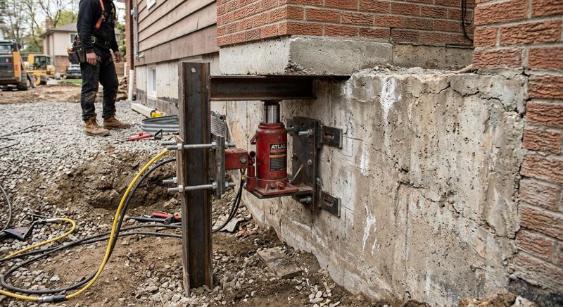 Foundation Jacking in Quaker Hill, CT