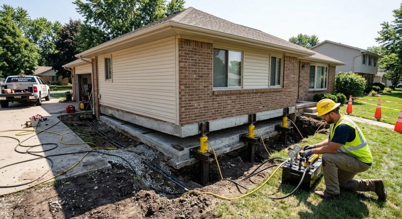 Foundation Lifting in Waterford, CT