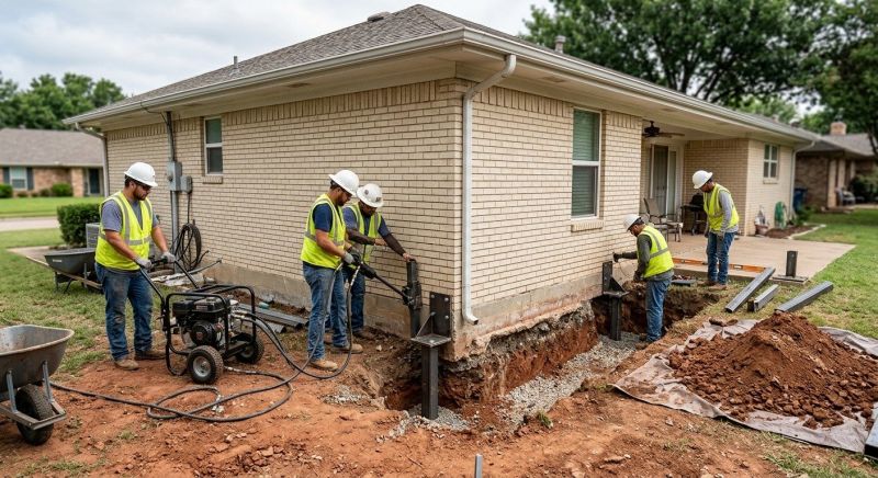 Foundation Stabilizing in East Hampton, CT
