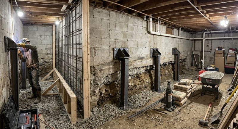 Foundation Stabilizing in East Hampton, NY