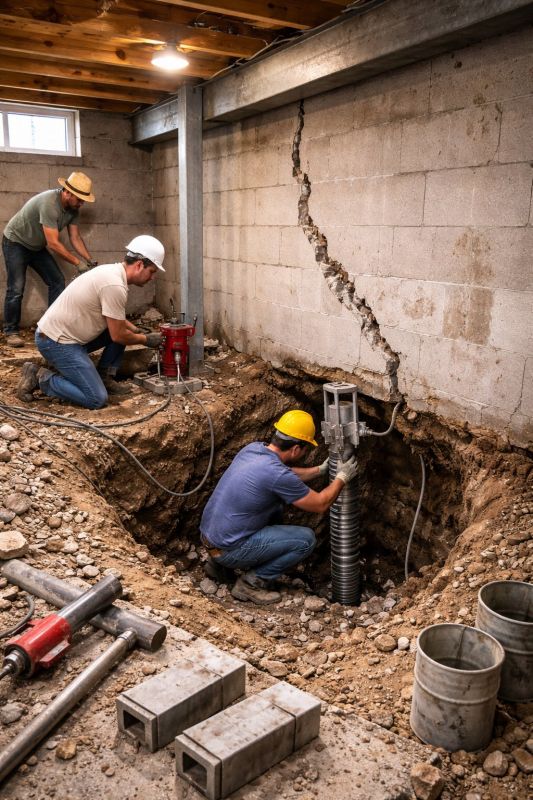 Foundation Structural Repair in Ledyard, CT