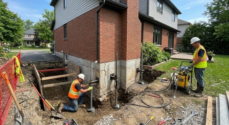 Foundation Underpinning in Old Saybrook, CT