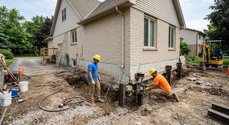 Helical Pile Installation in Old Saybrook, CT