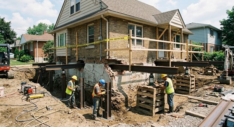 House Foundation Repair in Orient, NY