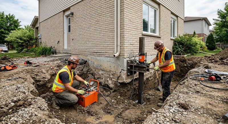 Sinking Foundation Lifting in Old Saybrook, CT
