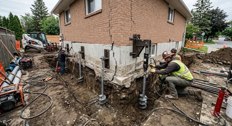 Sinking Foundation Repair in East Haven, CT