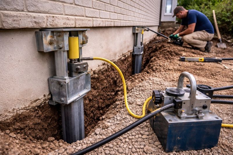 Sinking Foundation Repair in Higganum, CT