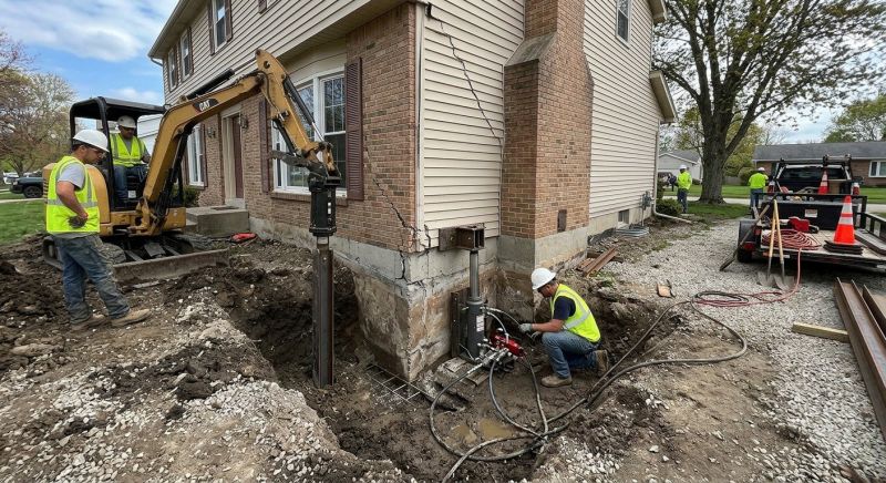 Sinking Foundation Repair in Mystic, CT