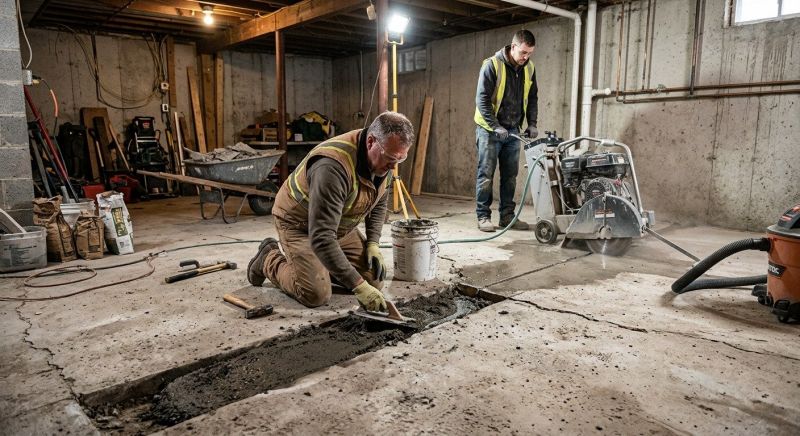 Slab Foundation Repair in Old Saybrook, CT