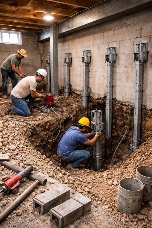 Structural Underpinning in Old Saybrook, CT