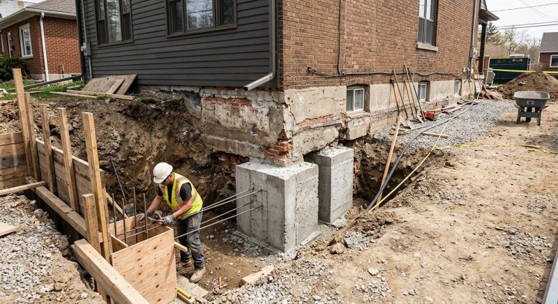Structural Underpinning in Old Saybrook, CT