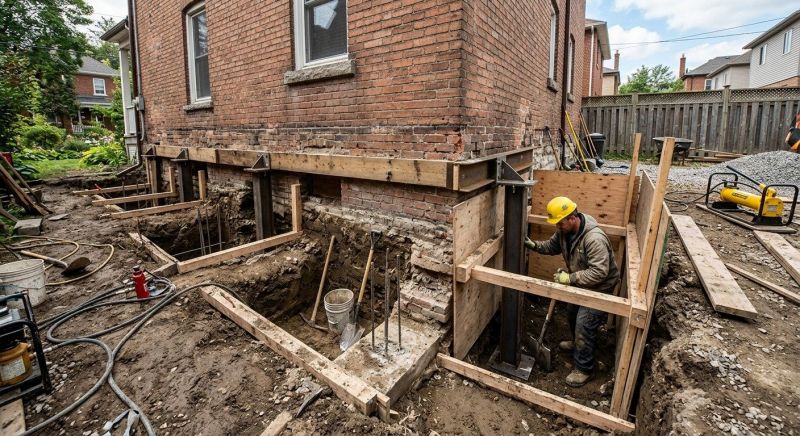 Structural Underpinning in Old Saybrook, CT